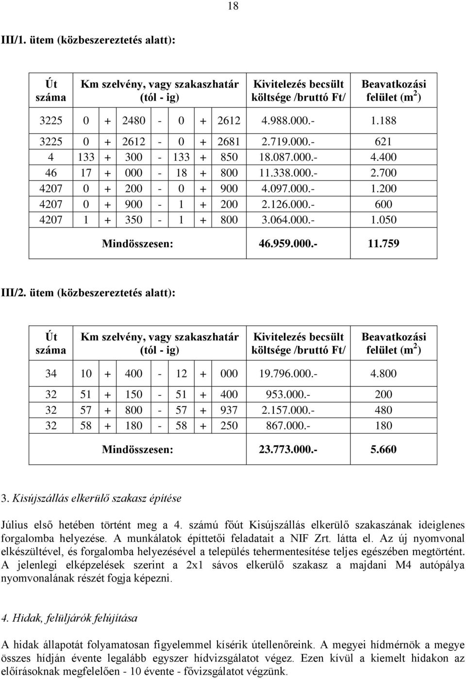 064.000.- 1.050 Mindösszesen: 46.959.000.- 11.759 III/2.