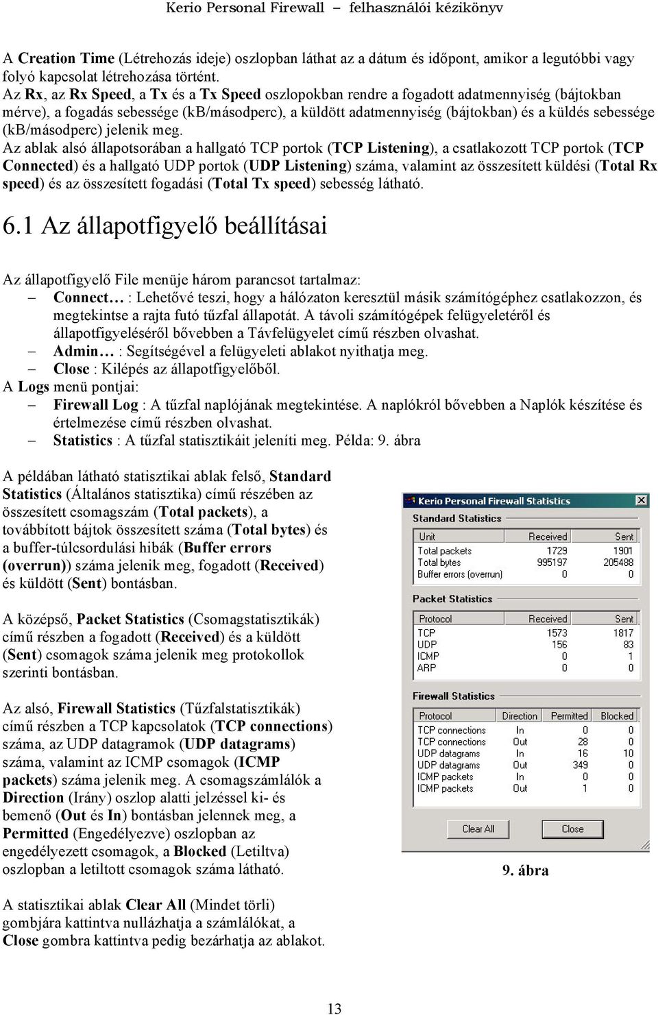 (kb/másodperc) jelenik meg.