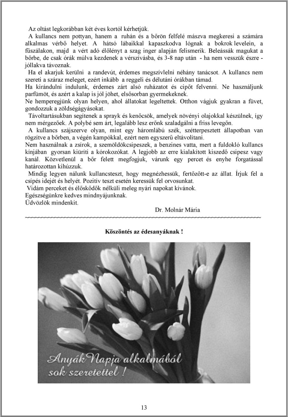 Beleássák magukat a bőrbe, de csak órák múlva kezdenek a vérszívásba, és 3-8 nap után - ha nem vesszük észre - jóllakva távoznak.