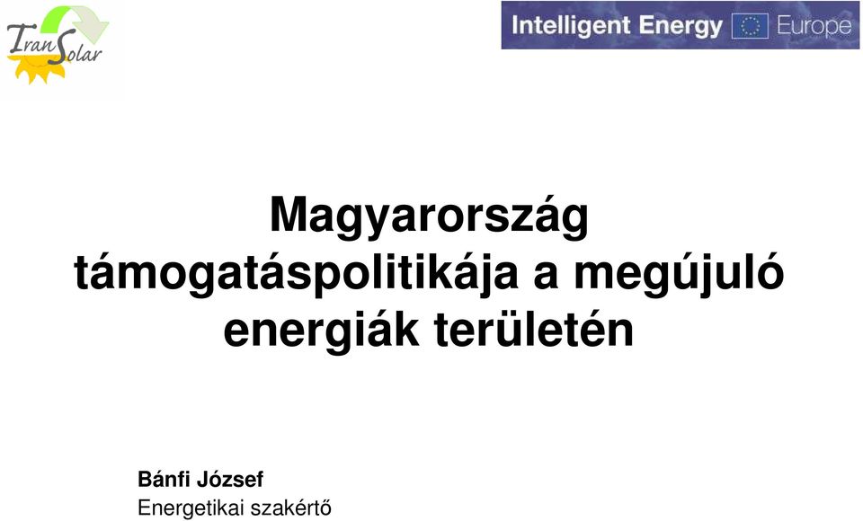 megújuló energiák