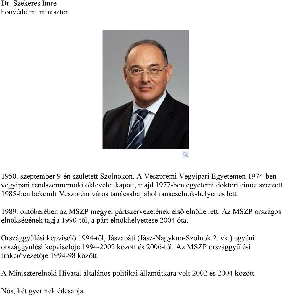 1985-ben bekerült Veszprém város tanácsába, ahol tanácselnök-helyettes lett. 1989. októberében az MSZP megyei pártszervezetének első elnöke lett.