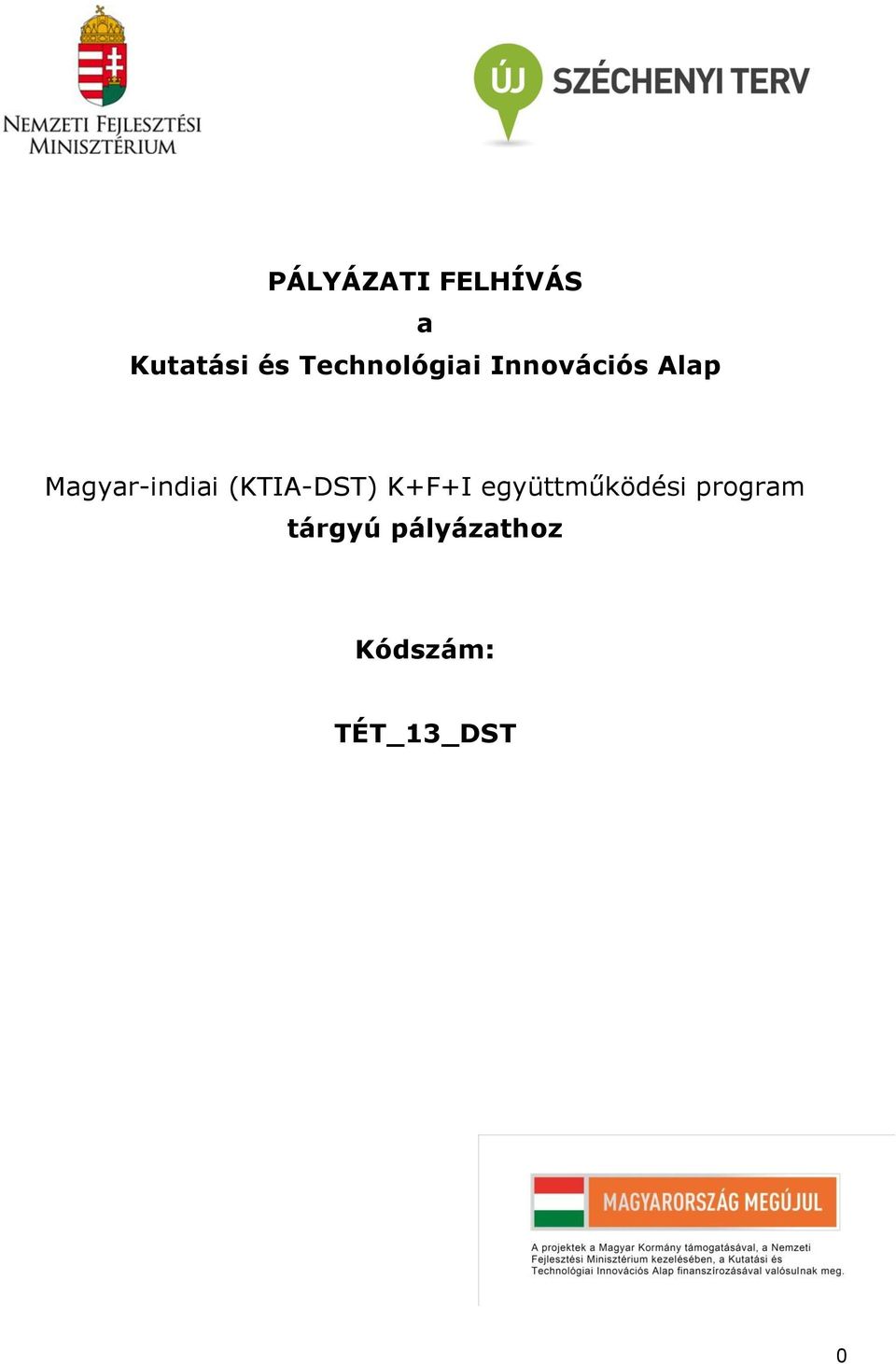 Magyar-indiai (KTIA-DST) K+F+I