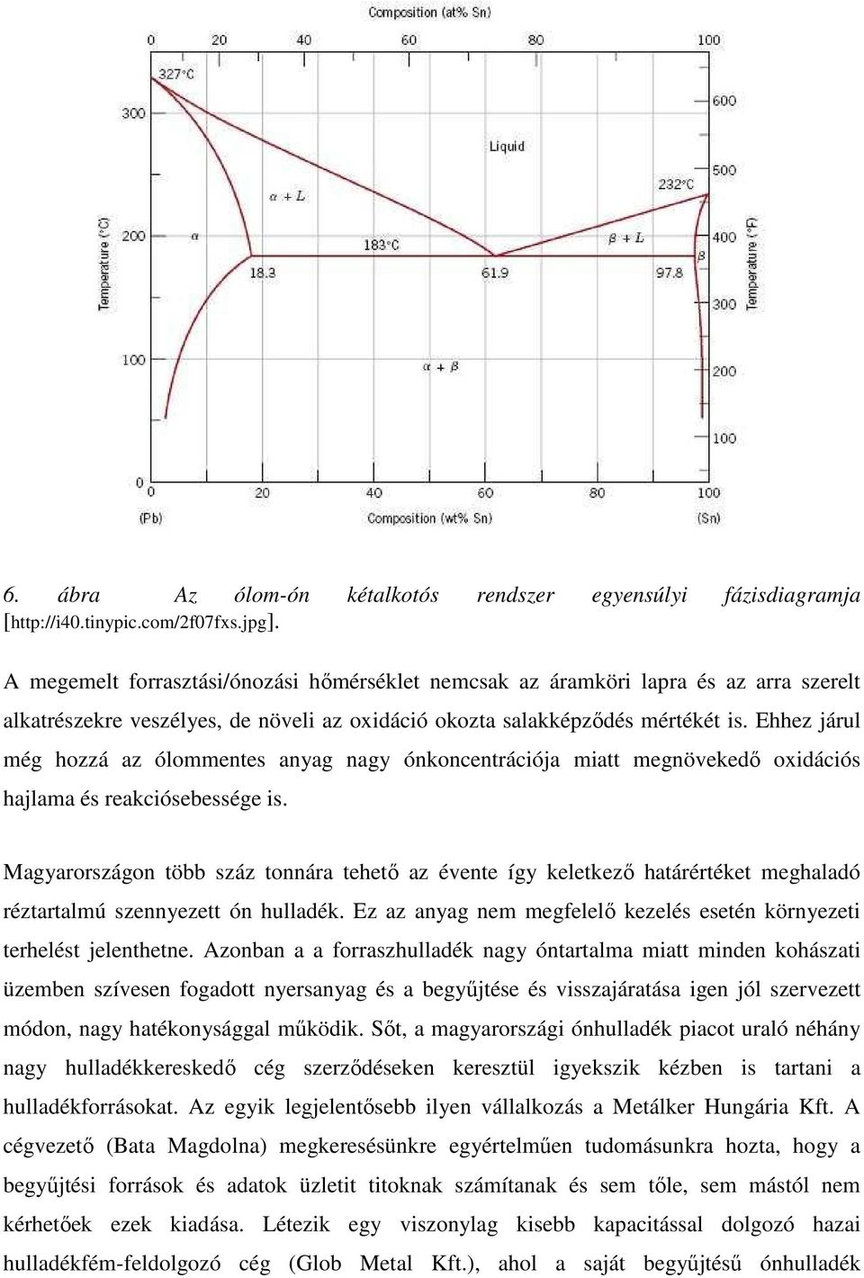 Ehhez járul még hozzá az ólommentes anyag nagy ónkoncentrációja miatt megnövekedı oxidációs hajlama és reakciósebessége is.