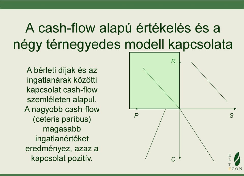 cash-flow szemléleten alapul.