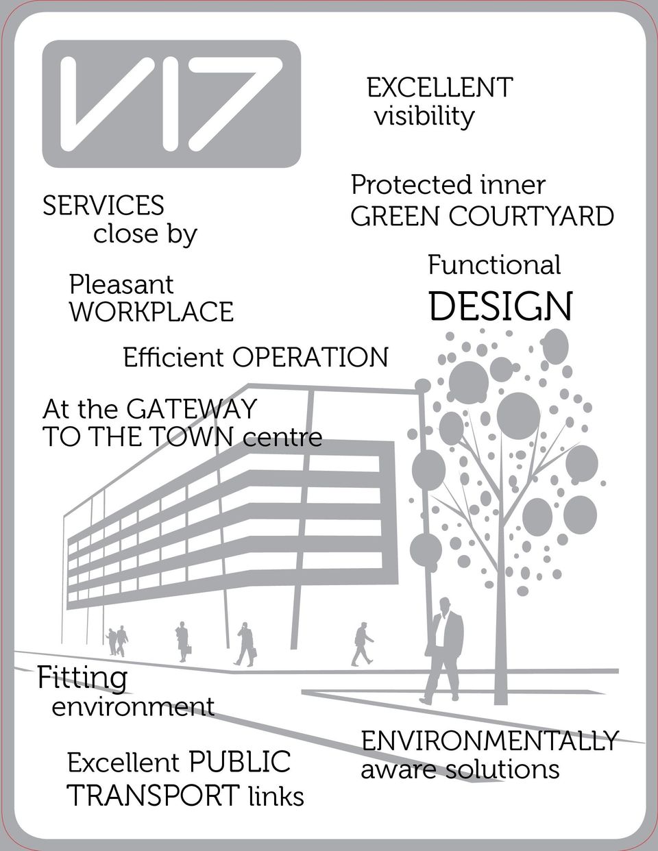 inner green courtyard Functional DESIGN Fitting environment