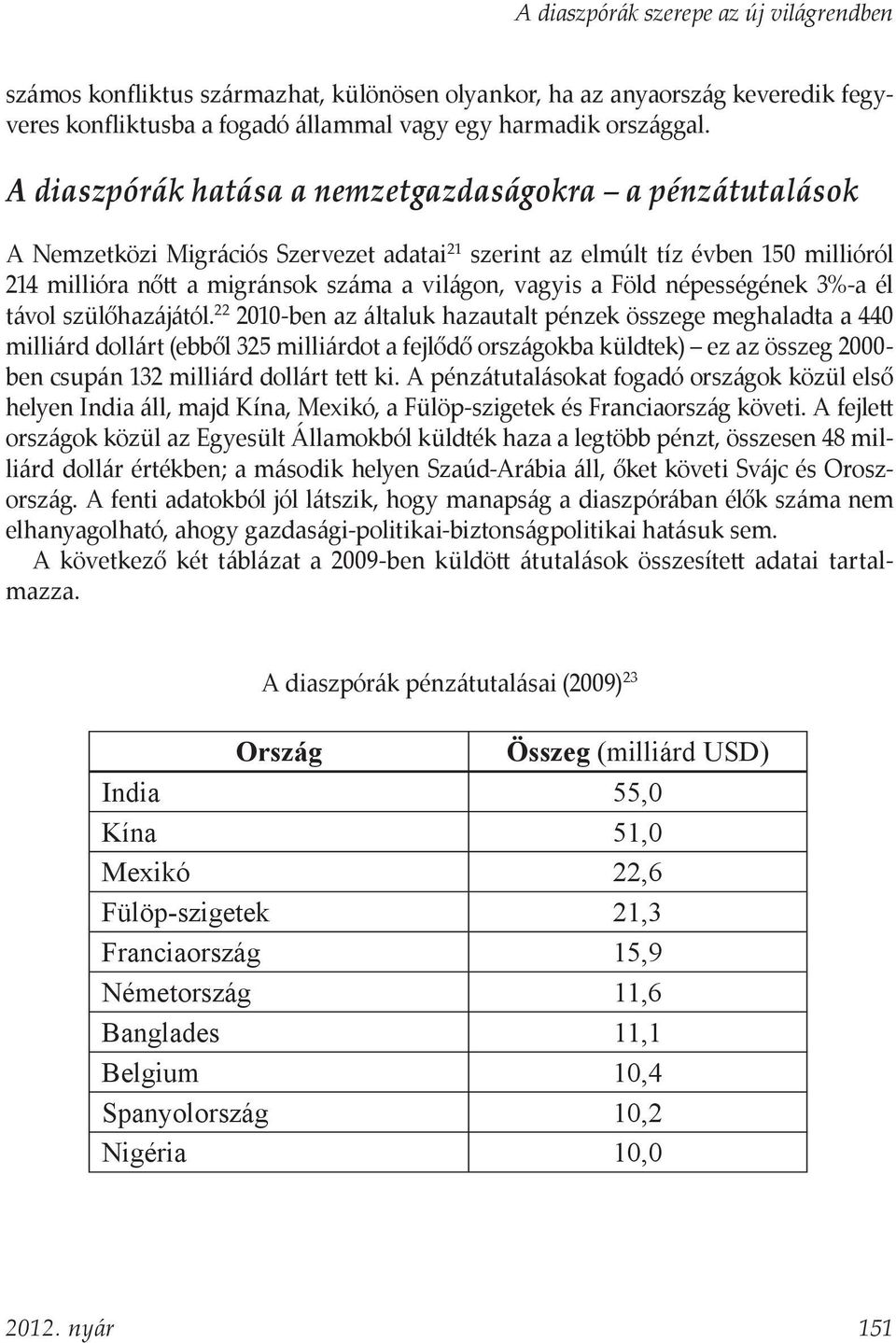 Föld népességének 3%-a él távol szülőhazájától.