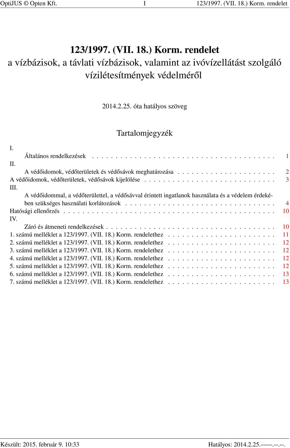 .................... 2 A védőidomok, védőterületek, védősávok kijelölése............................ 3 III.