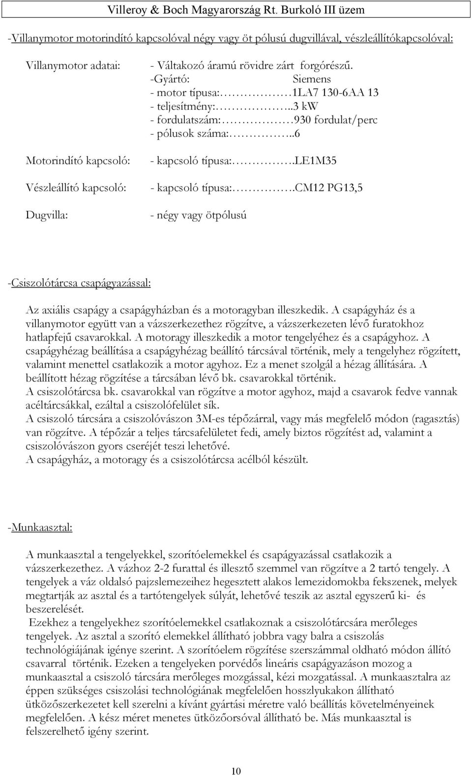 cm12 PG13,5 - négy vagy ötpólusú -Csiszolótárcsa csapágyazással: Az axiális csapágy a csapágyházban és a motoragyban illeszkedik.