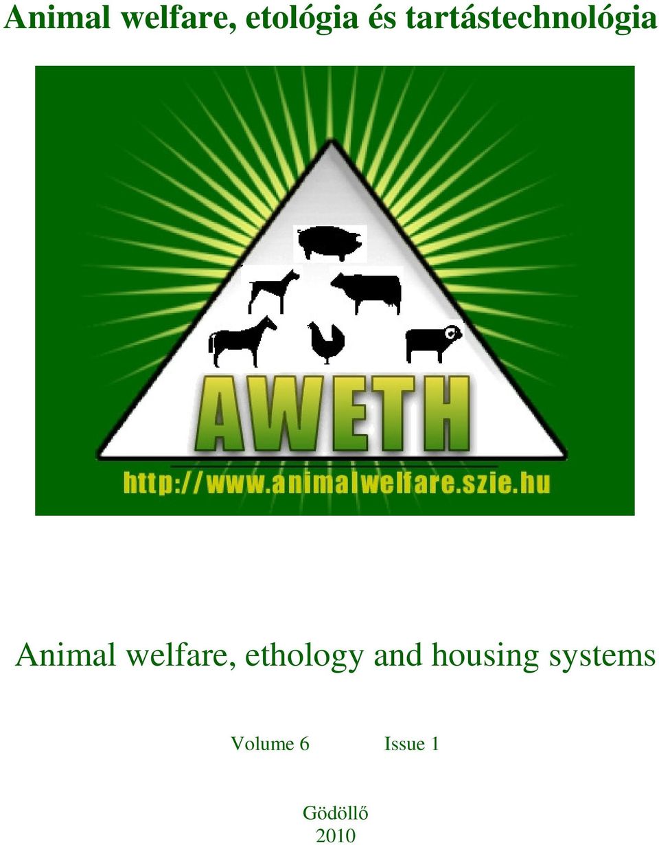 welfare, ethology and housing