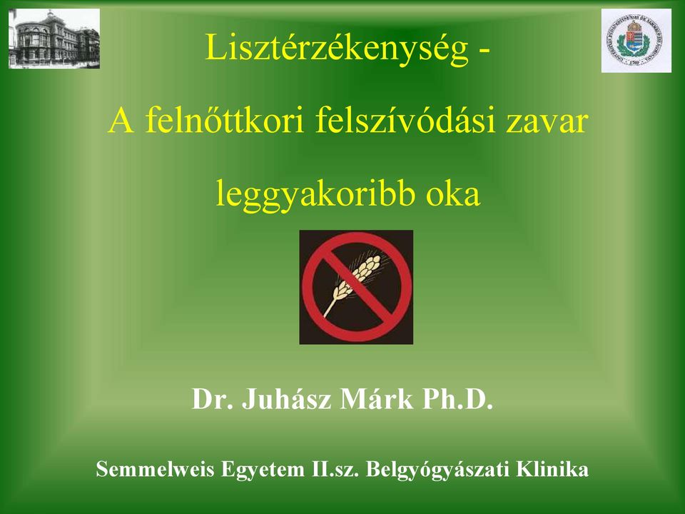 oka Dr. Juhász Márk Ph.D. Semmelweis Egyetem II.