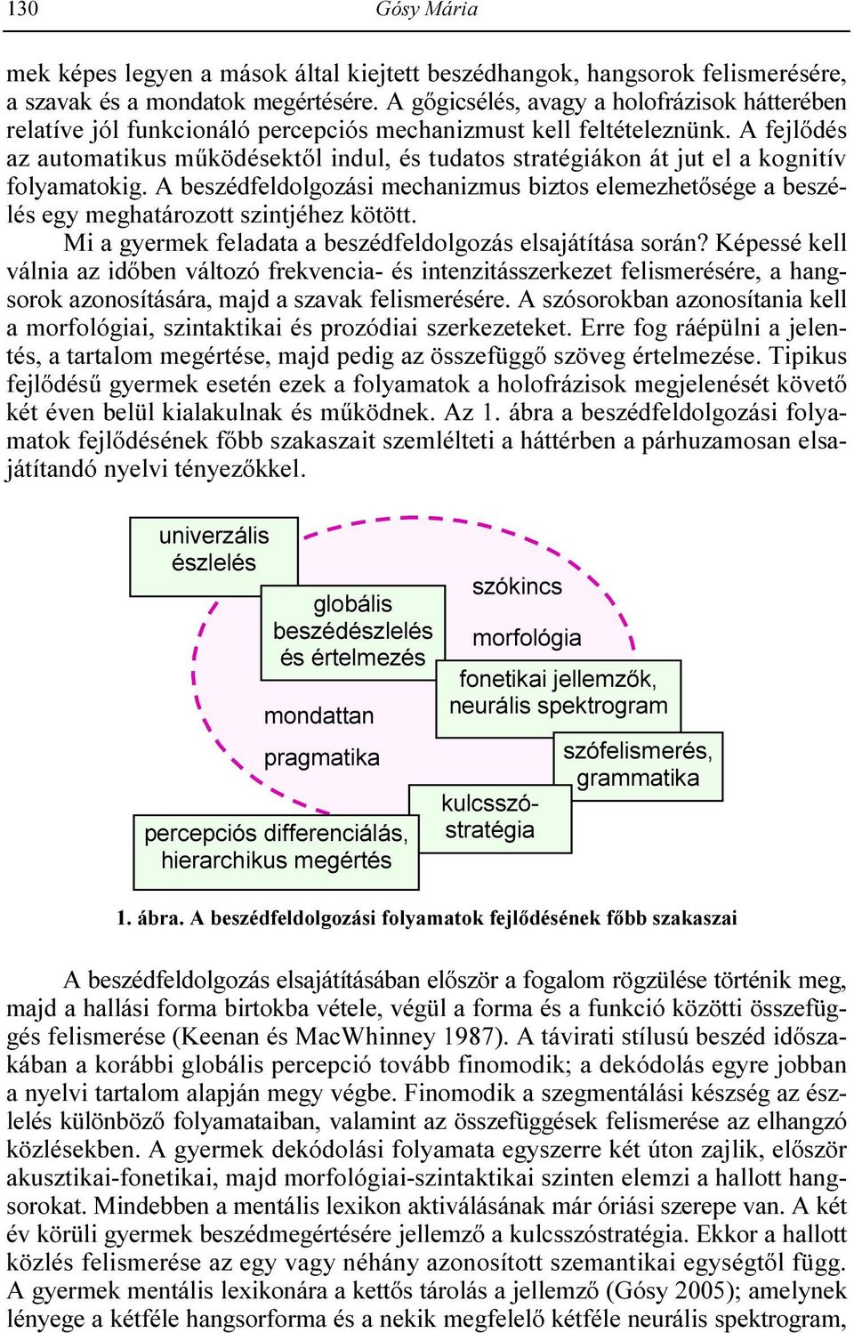 A fejlıdés az automatikus mőködésektıl indul, és tudatos stratégiákon át jut el a kognitív folyamatokig.