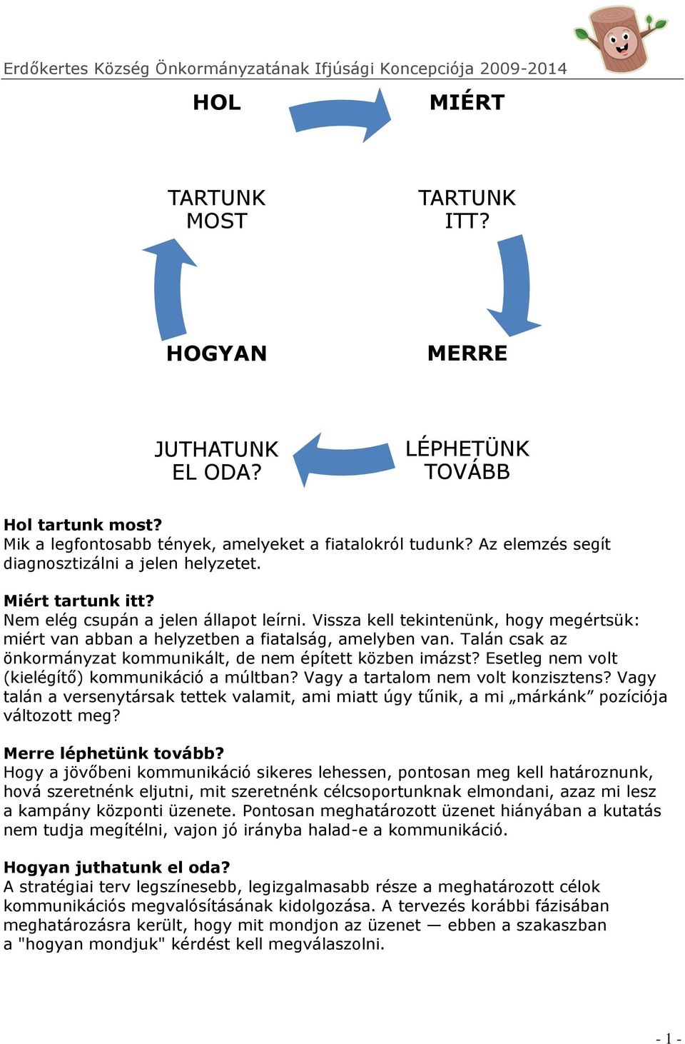 Vissza kell tekintenünk, hogy megértsük: miért van abban a helyzetben a fiatalság, amelyben van. Talán csak az önkormányzat kommunikált, de nem épített közben imázst?