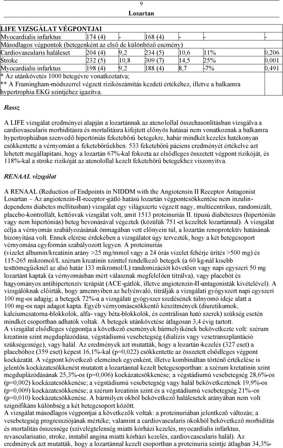 kezdeti értékéhez, illetve a balkamra hypertrophia EKG szintjéhez igazítva.