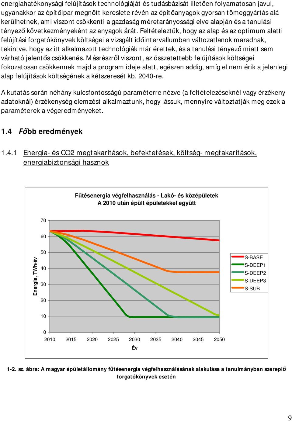 Feltételeztük, hogy az alap és az optimum alatti felújítási forgatókönyvek költségei a vizsgált id intervallumban változatlanok maradnak, tekintve, hogy az itt alkalmazott technológiák már érettek,