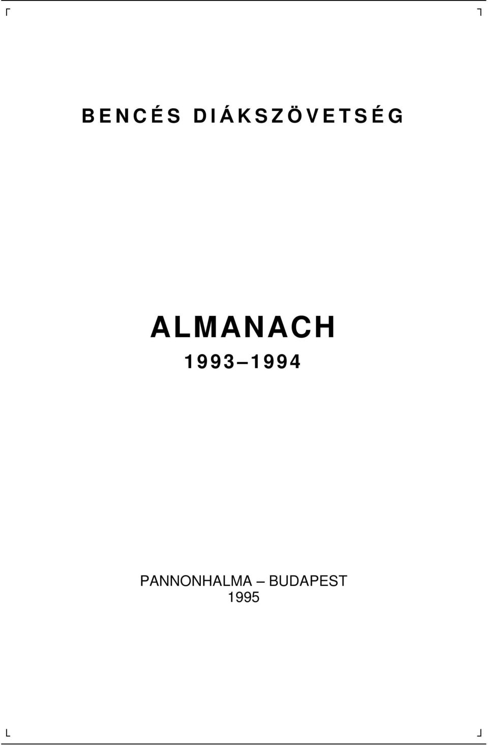 ALMANACH 1993