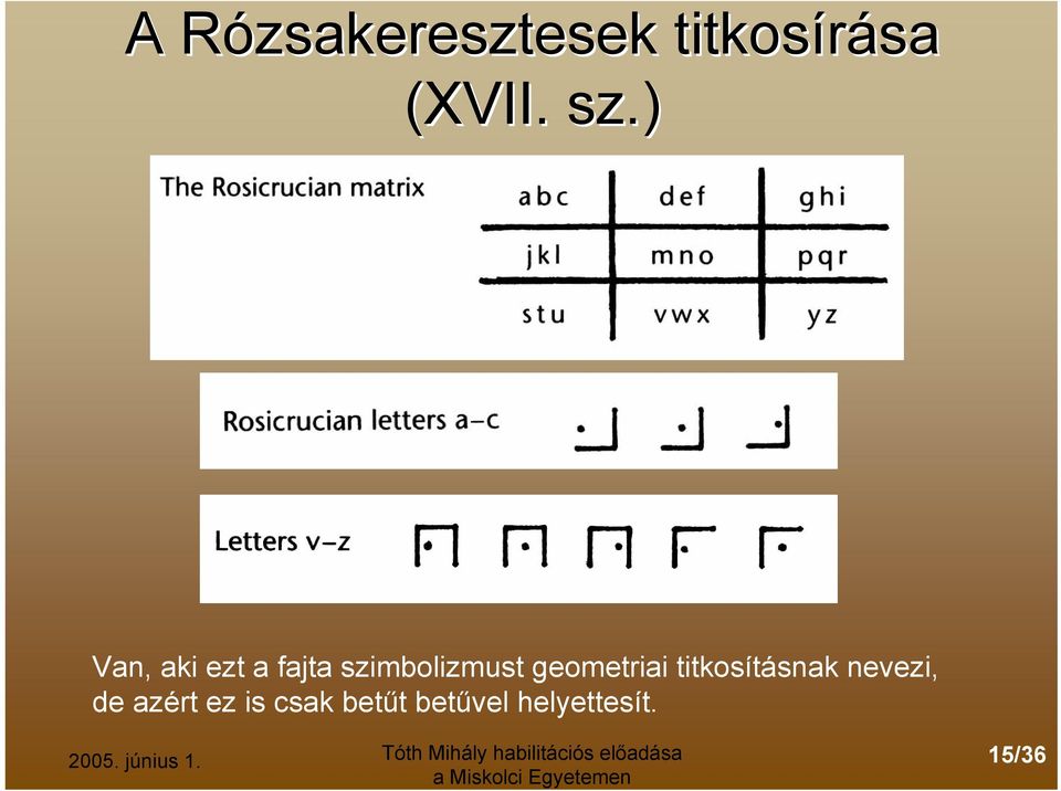 geometriai titkosításnak nevezi, de azért