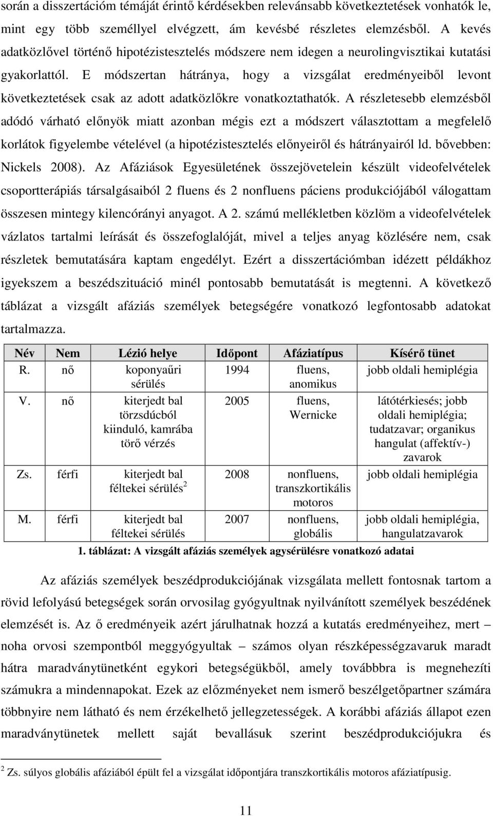 E módszertan hátránya, hogy a vizsgálat eredményeiből levont következtetések csak az adott adatközlőkre vonatkoztathatók.