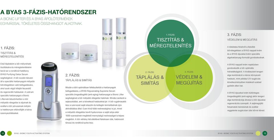 Első lépésként a bőr mélyreható tisztítására és méregtelenítésére kerül sor a rendkívül hatékony BYAS Purifying Detox Serum segítségével.