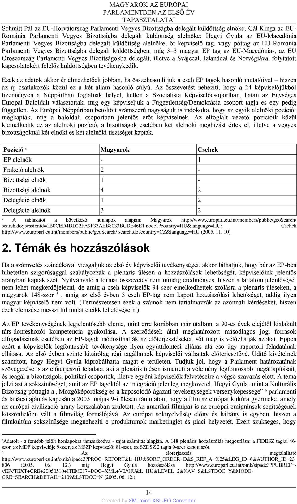 Bizottságba delegált küldöttségben, míg 3 3 magyar EP tag az EU-Macedónia-, az EU Oroszország Parlamenti Vegyes Bizottságokba delegált, illetve a Svájccal, Izlanddal és Norvégiával folytatott