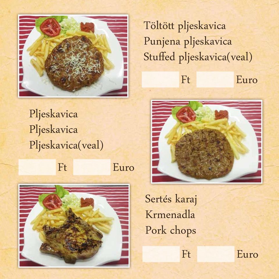 pljeskavica(veal) Pljeskavica