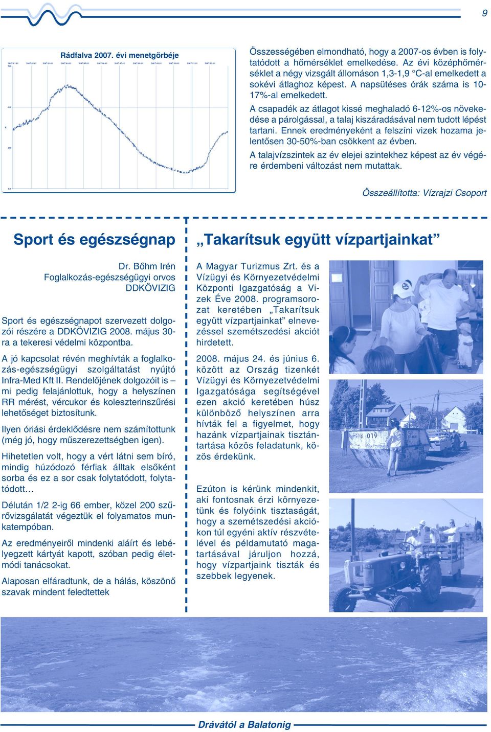 A csapadék az átlagot kissé meghaladó 6-12%-os növekedése a párolgással, a talaj kiszáradásával nem tudott lépést tartani.