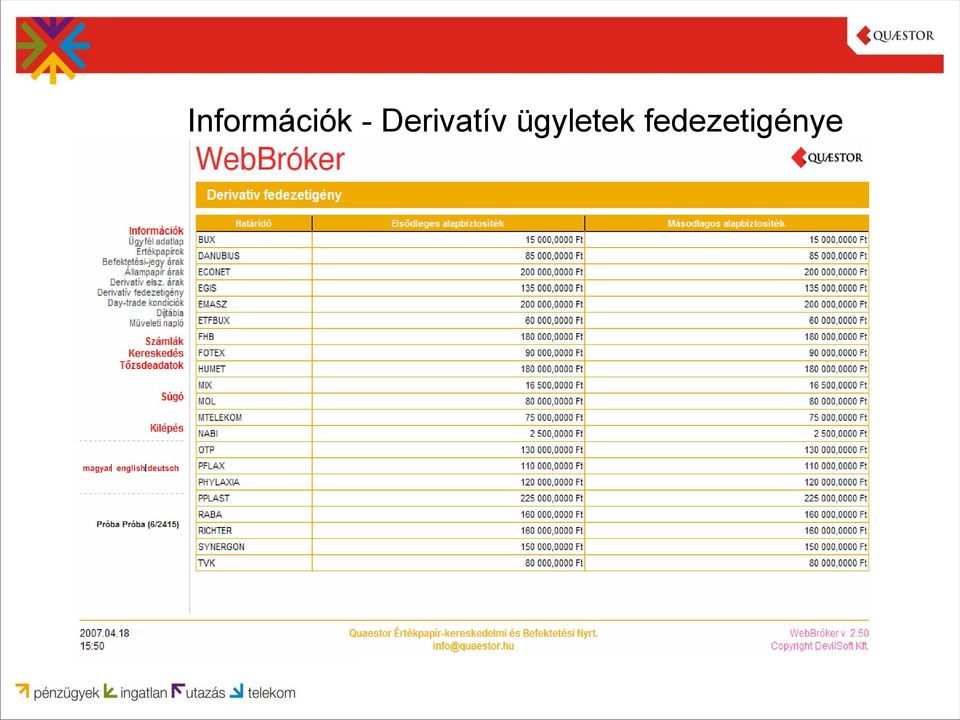ügyletek