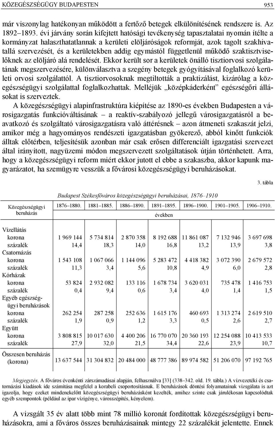 kerületekben addig egymástól függetlenül működő szaktisztviselőknek az elöljáró alá rendelését.