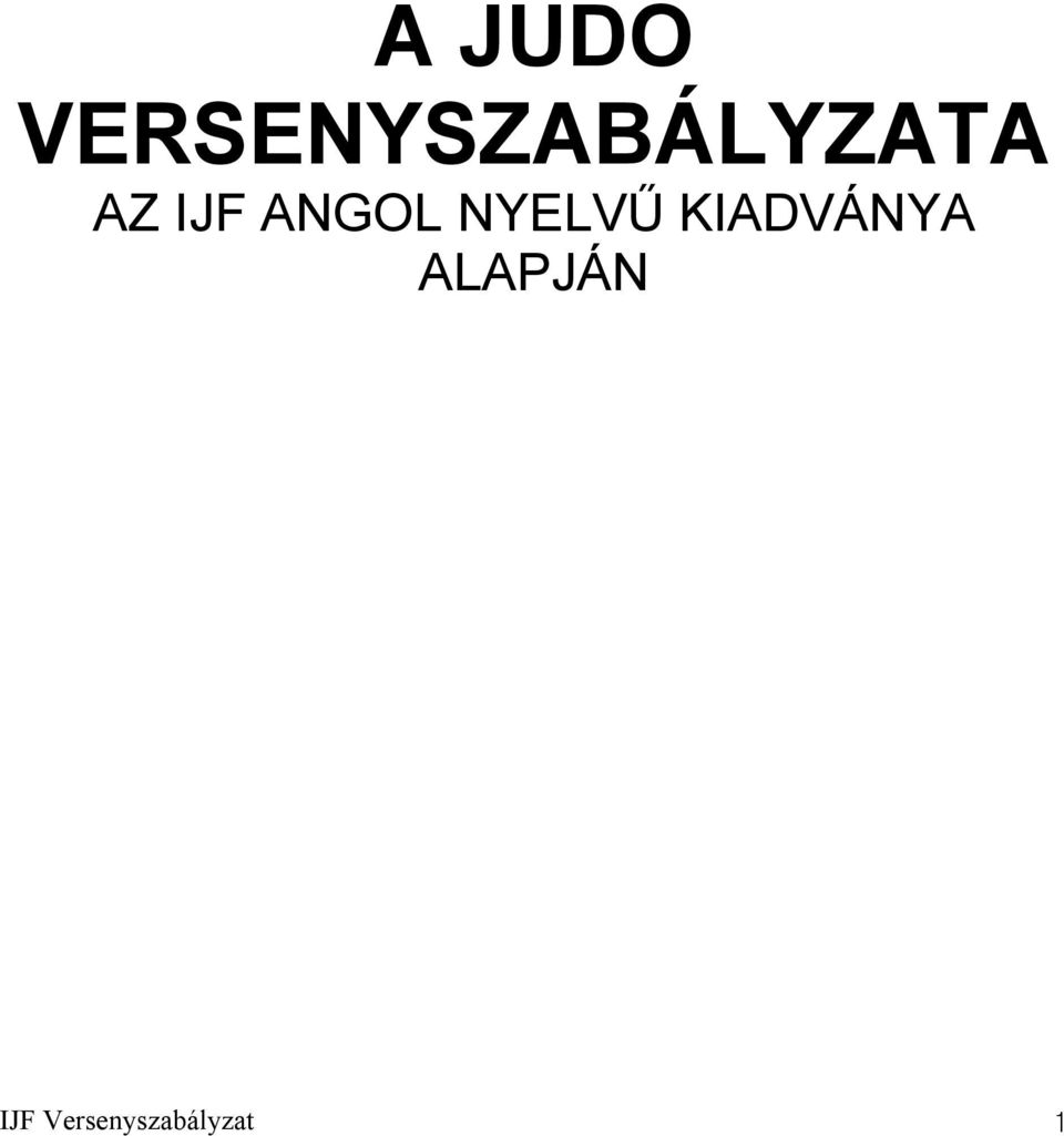 IJF ANGOL NYELVŰ