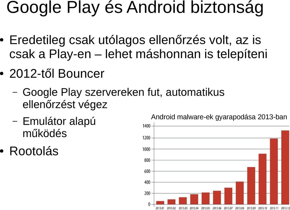 Bouncer Google Play szervereken fut, automatikus ellenőrzést végez