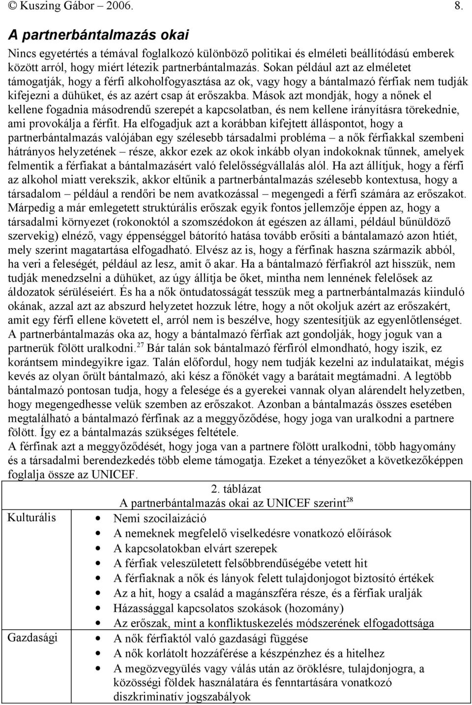 Mások azt mondják, hogy a nőnek el kellene fogadnia másodrendű szerepét a kapcsolatban, és nem kellene irányításra törekednie, ami provokálja a férfit.