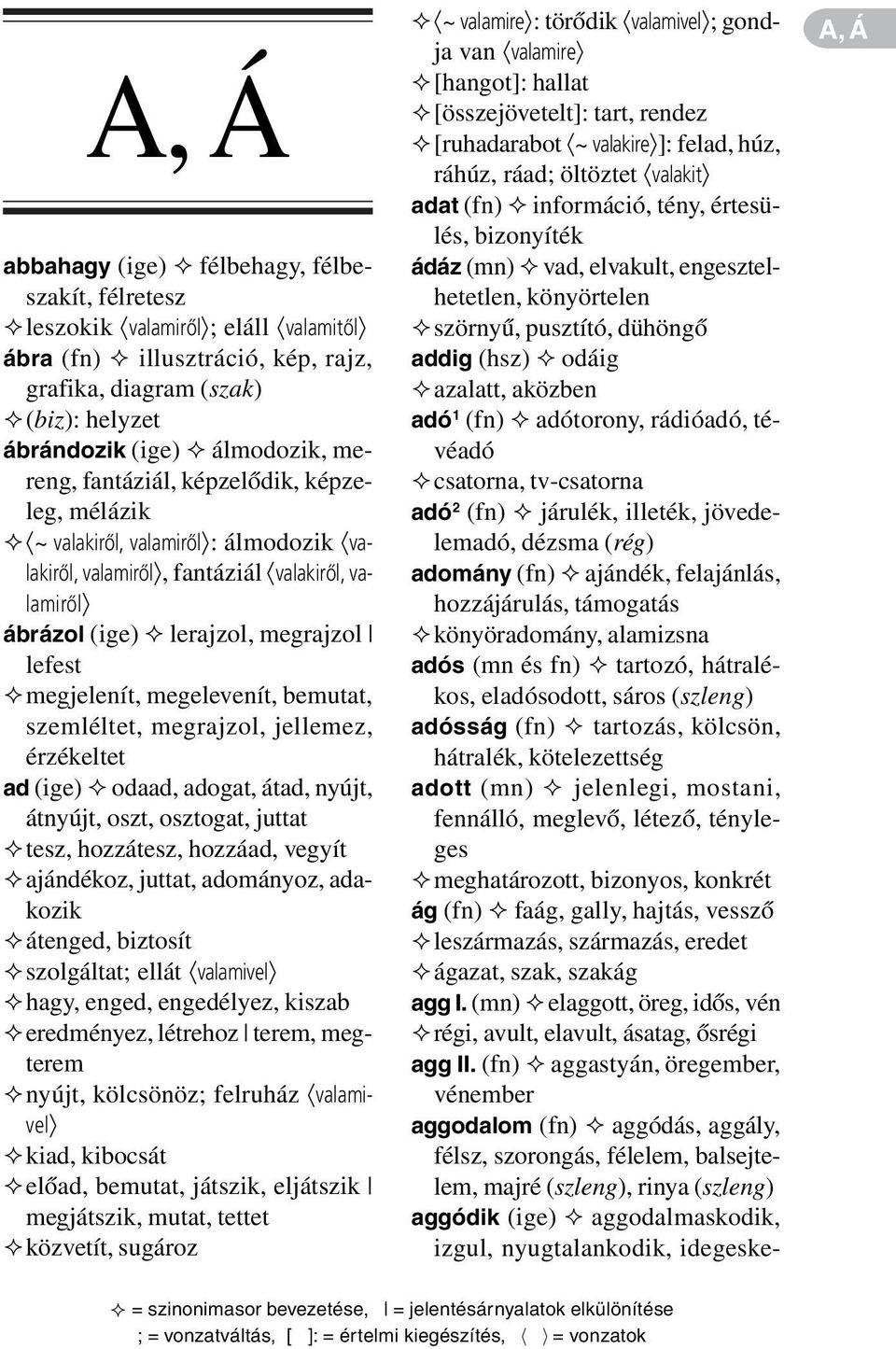 megelevenít, bemutat, szemléltet, megrajzol, jellemez, érzékeltet ad (ige) ² odaad, adogat, átad, nyújt, átnyújt, oszt, osztogat, juttat ²tesz, hozzátesz, hozzáad, vegyít ²ajándékoz, juttat,