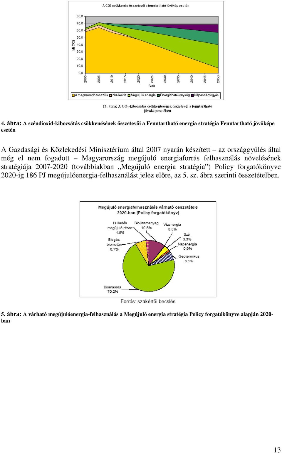 stratégiája 2007-2020 (továbbiakban Megújuló energia stratégia ) Policy forgatókönyve 2020-ig 186 PJ megújulóenergia-felhasználást jelez elre, az