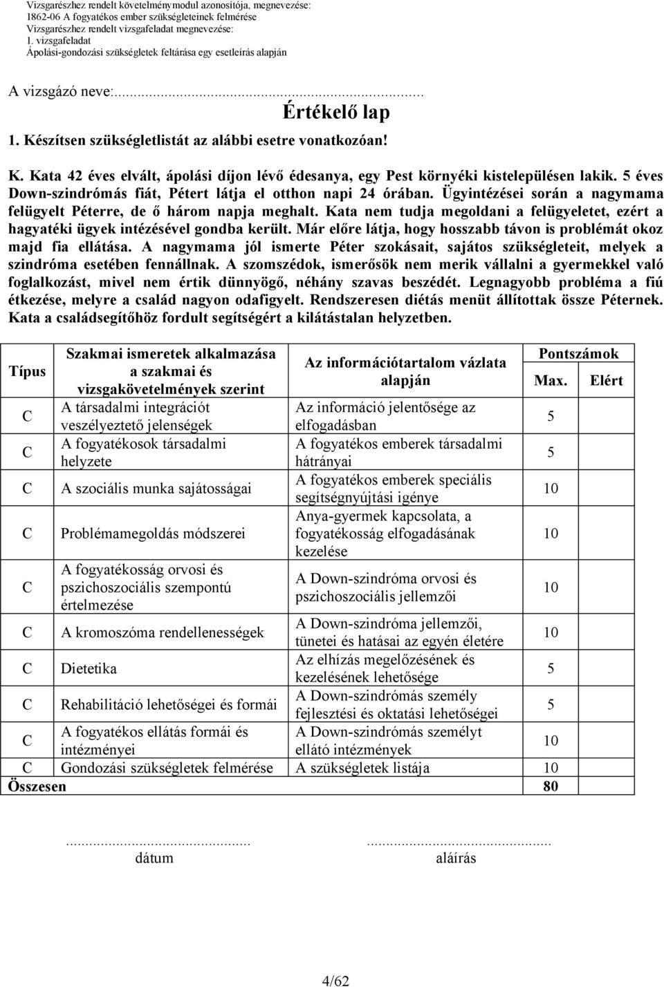 Kata nem tudja megoldani a felügyeletet, ezért a hagyatéki ügyek intézésével gondba került. Már előre látja, hogy hosszabb távon is problémát okoz majd fia ellátása.