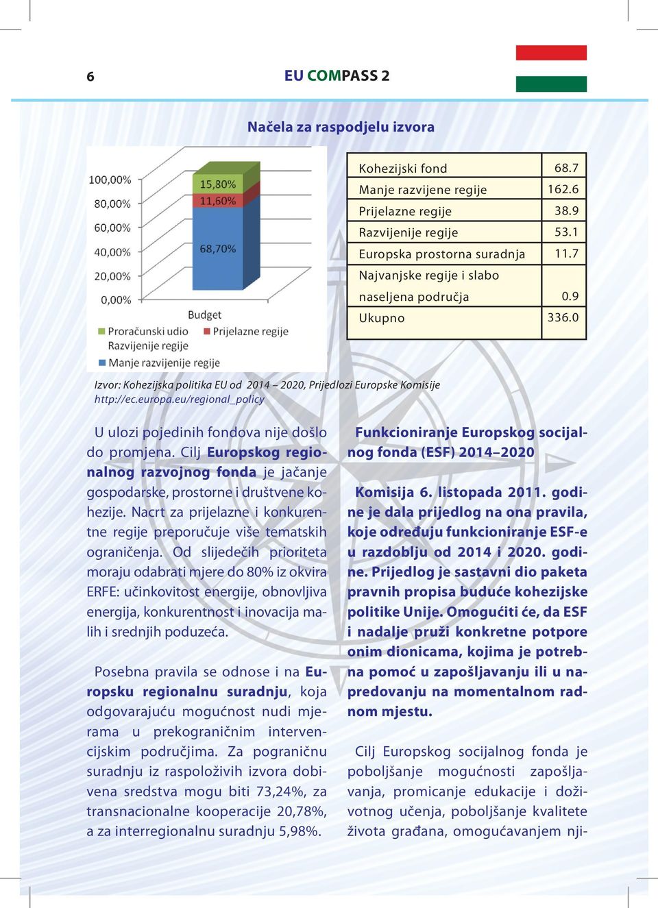 eu/regional_policy U ulozi pojedinih fondova nije došlo do promjena. Cilj Europskog regionalnog razvojnog fonda je jačanje gospodarske, prostorne i društvene kohezije.