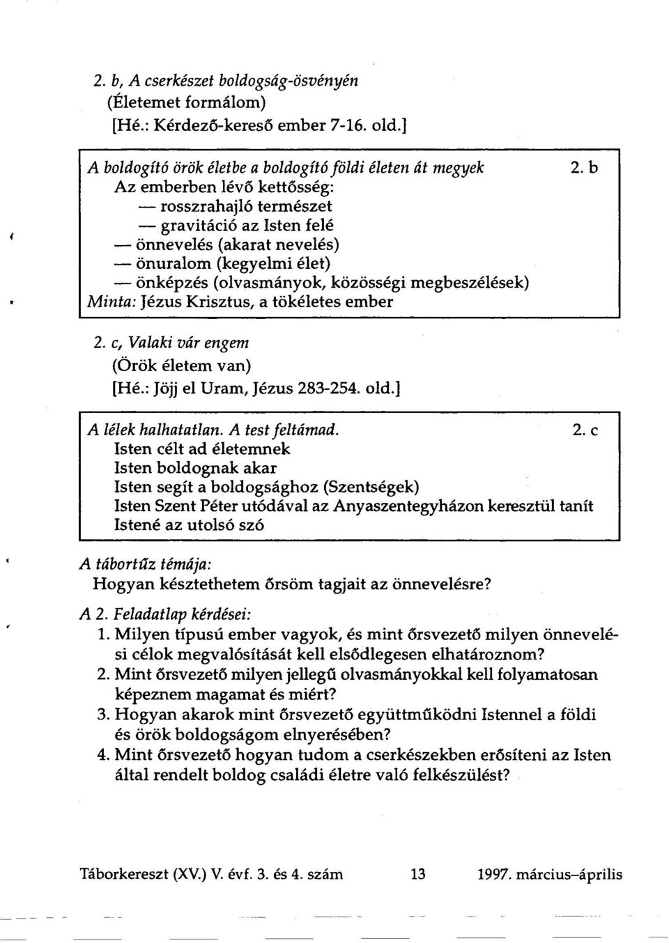 Krisztus, a tökéletes ember 2.