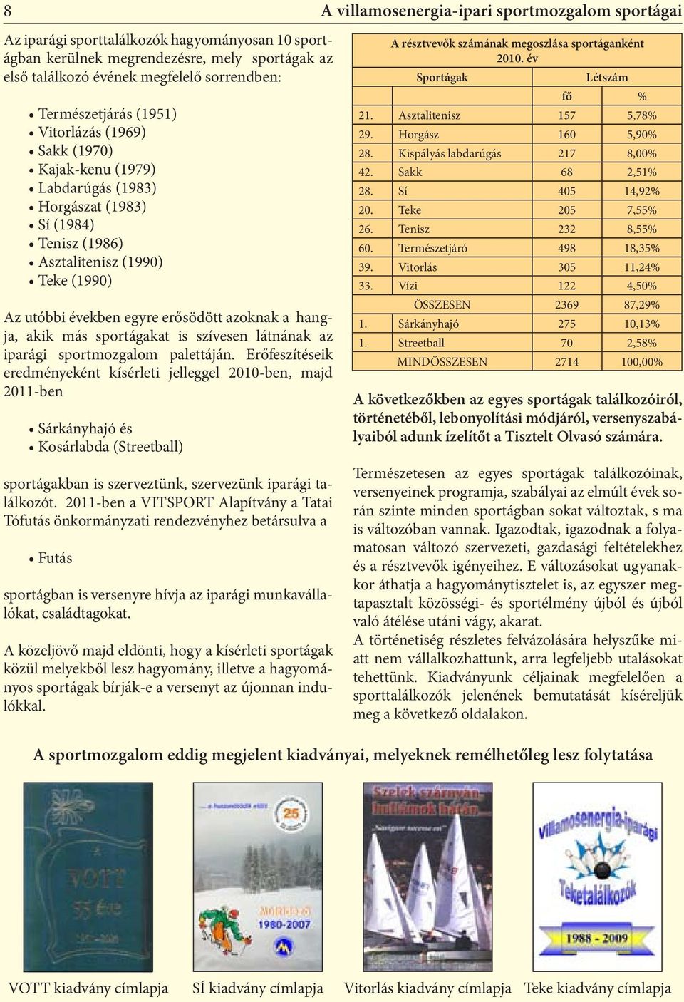 azoknak a hangja, akik más sportágakat is szívesen látnának az iparági sportmozgalom palettáján.