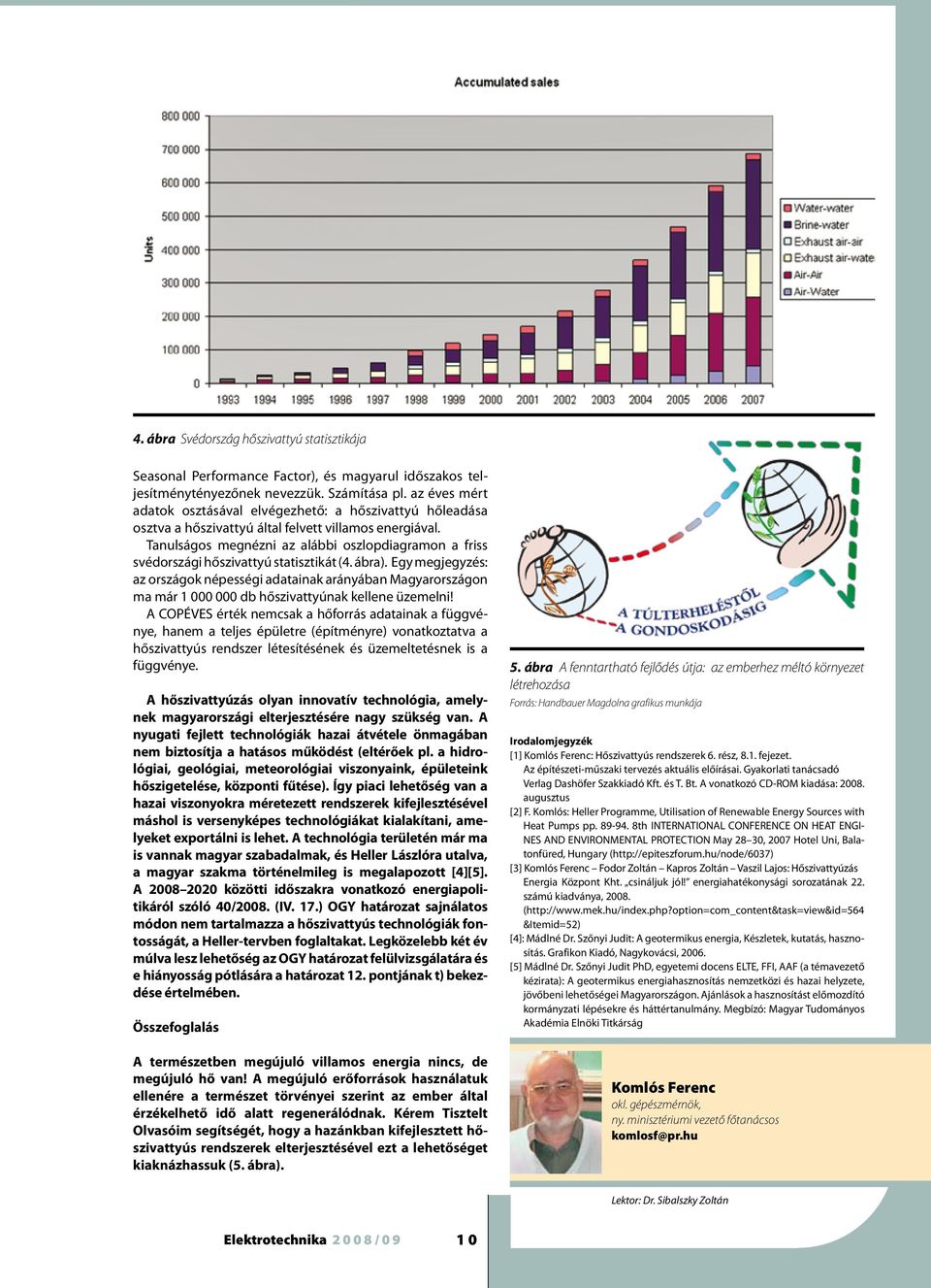 Tanulságos megnézni az alábbi oszlopdiagramon a friss svédországi hőszivattyú statisztikát (4. ábra).