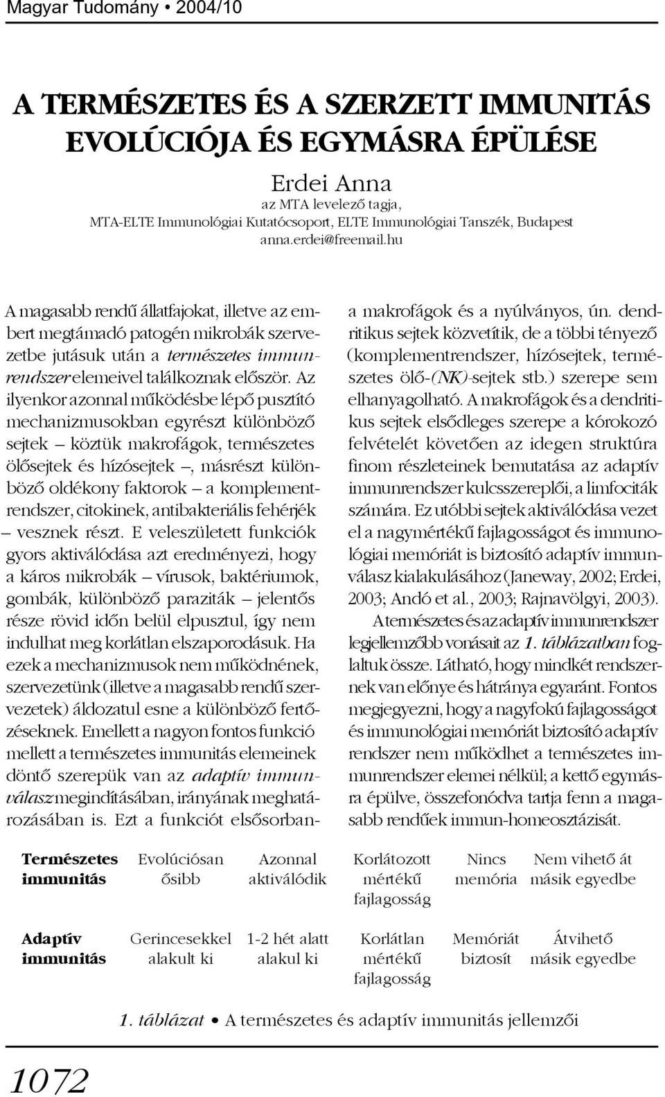 Az ilyenkor azonnal mûködésbe lépõ pusztító mechanizmusokban egyrészt különbözõ sejtek köztük makrofágok, természetes ölõsejtek és hízósejtek, másrészt különbözõ oldékony faktorok a