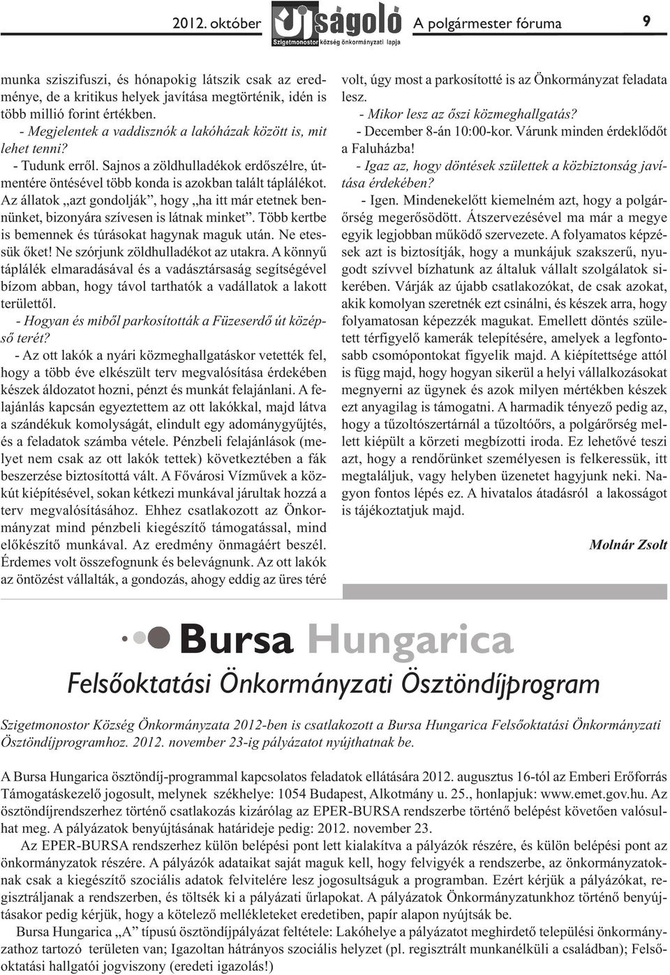 Az állatok azt gondolják, hogy ha itt már etetnek bennünket, bizonyára szívesen is látnak minket. Több kertbe is bemennek és túrásokat hagynak maguk után. Ne etessük őket!