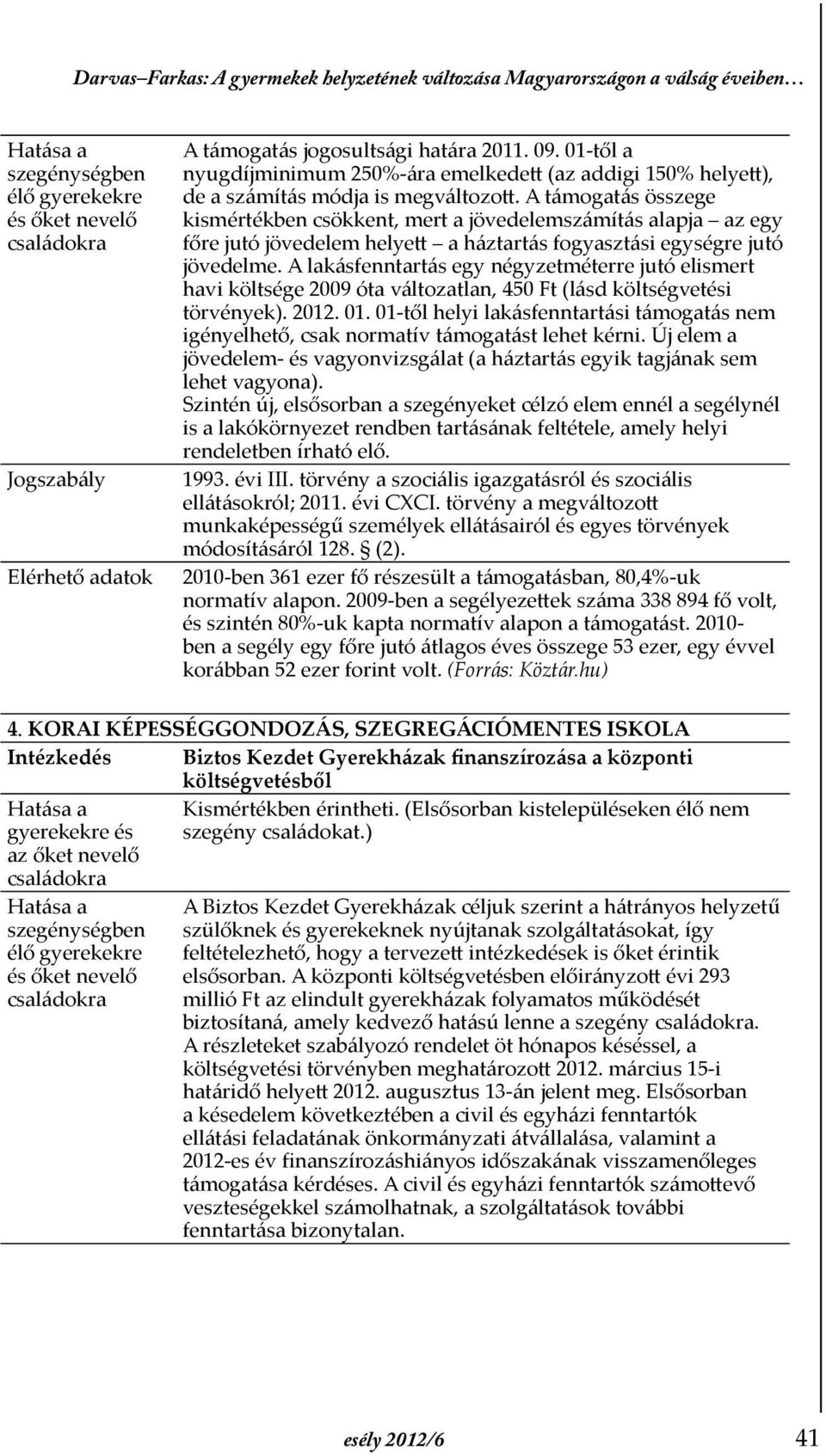 A támogatás összege kismértékben csökkent, mert a jövedelemszámítás alap ja az egy főre jutó jövedelem helyett a háztartás fogyasztási egységre jutó jövedelme.