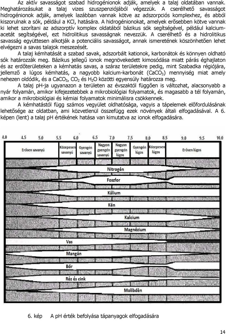 A hidrogénionokat, amelyek erısebben kötve vannak ki lehet szorítani az adszorptív komplex oldatából bázikus sók segítségével, például kalciumacetát segítségével, ezt hidrolitikus savasságnak