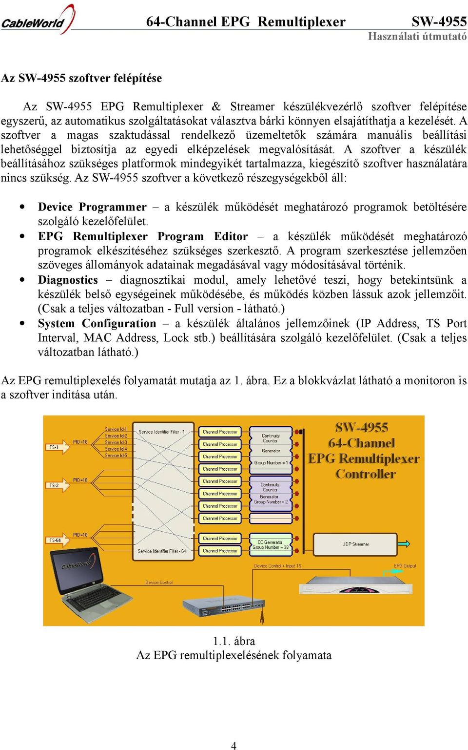 A szoftver a készülék beállításához szükséges platformok mindegyikét tartalmazza, kiegészítő szoftver használatára nincs szükség.