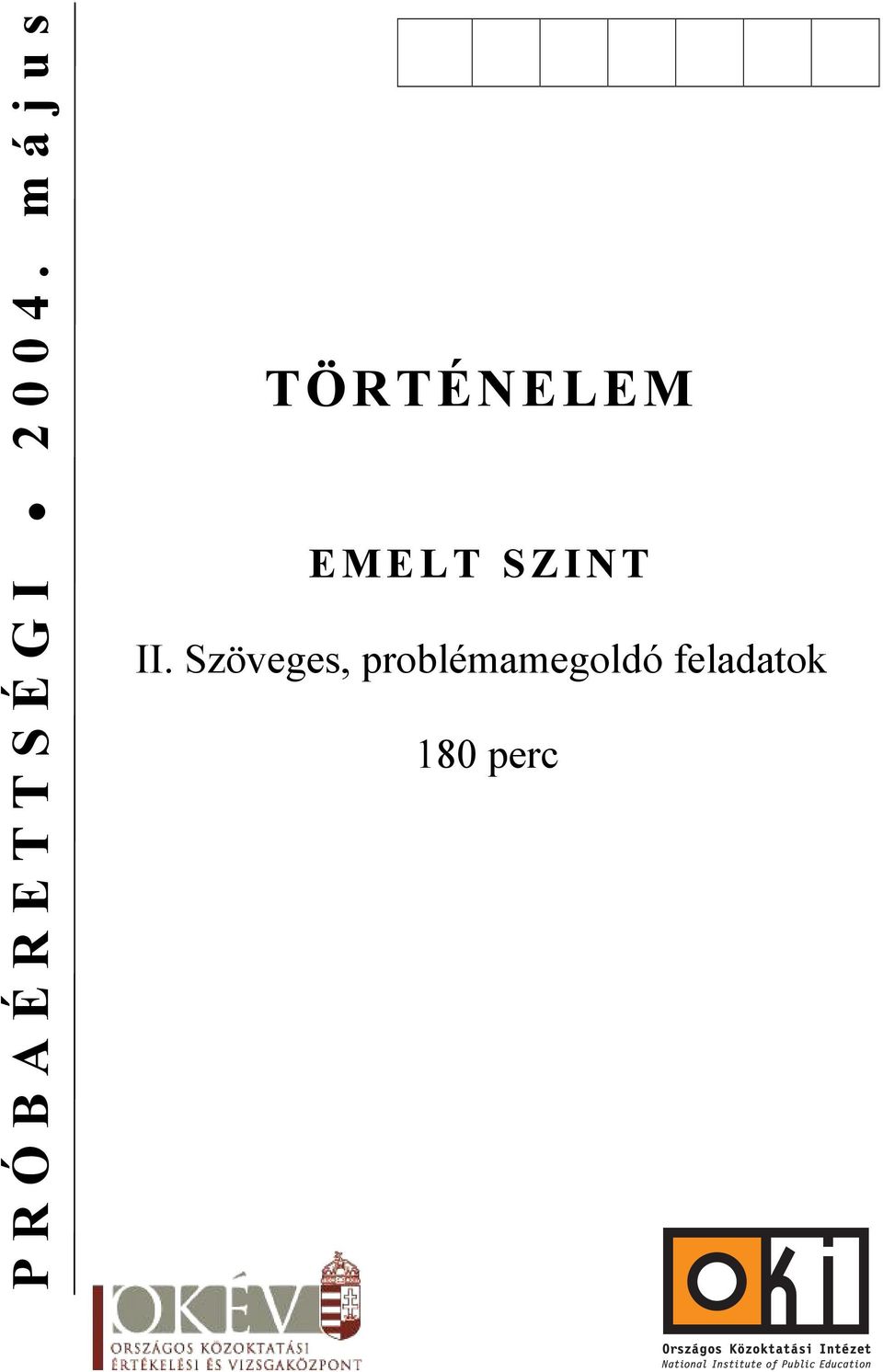 SZINT II.