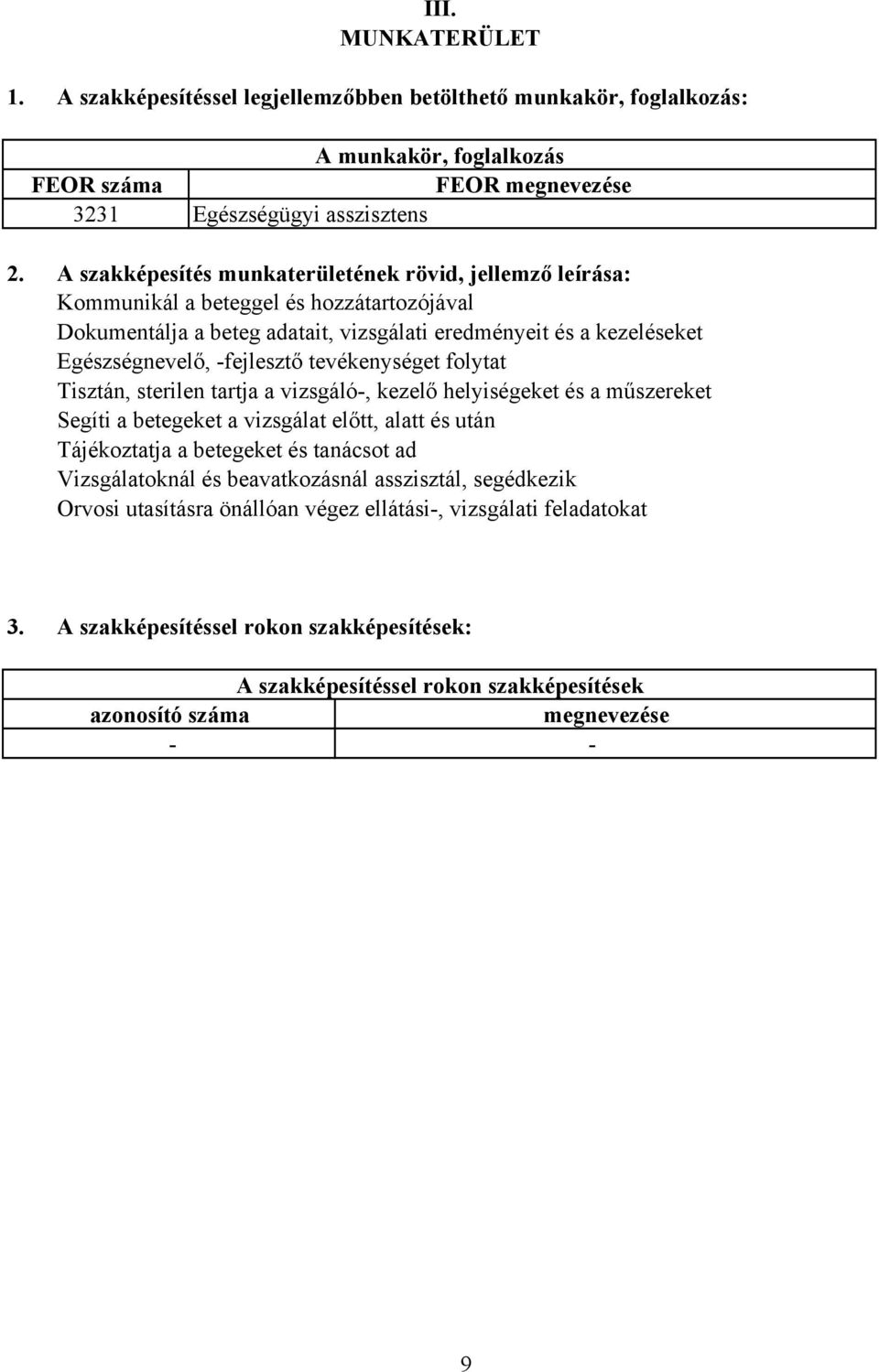 tevékenységet folytat Tisztán, sterilen tartja a vizsgáló-, kezelő helyiségeket és a műszereket Segíti a betegeket a vizsgálat előtt, alatt és után Tájékoztatja a betegeket és tanácsot ad