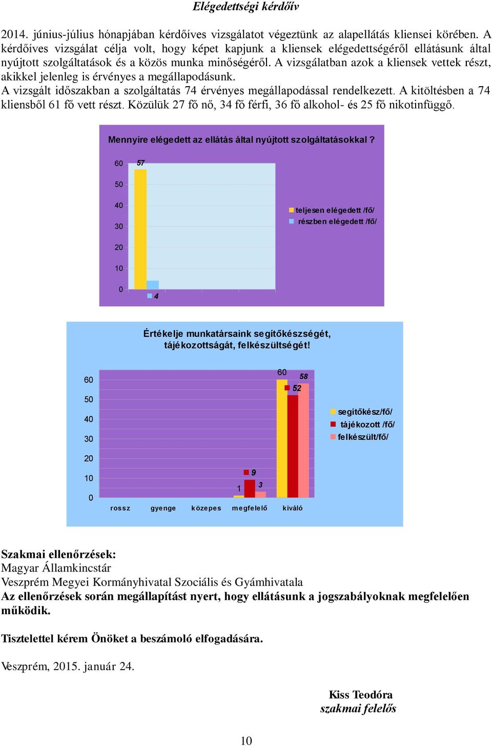 A vizsgálatban azok a kliensek vettek részt, akikkel jelenleg is érvényes a megállapodásunk. A vizsgált időszakban a szolgáltatás 74 érvényes megállapodással rendelkezett.