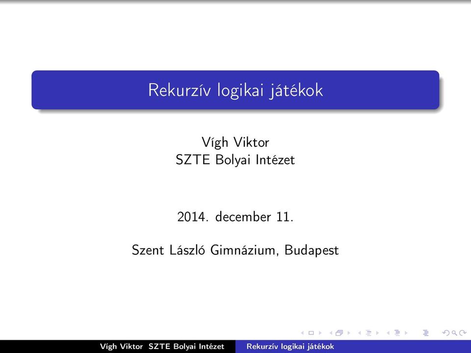 Intézet 2014. december 11.