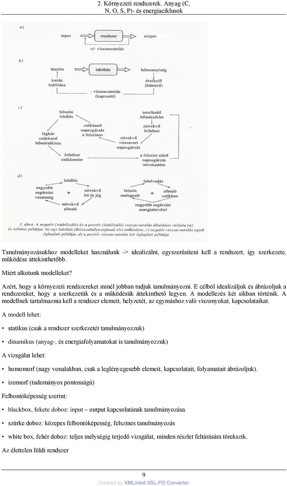 E célból idealizáljuk és ábrázoljuk a rendszereket, hogy a szerkezetük és a működésük áttekinthető legyen. A modellezés két síkban történik.