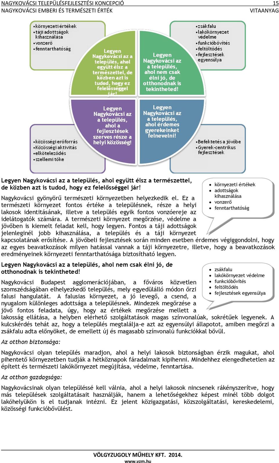 Ez a természeti környezet fontos értéke a településnek, része a helyi lakosok identitásának, illetve a település egyik fontos vonzóereje az idelátogatók számára.