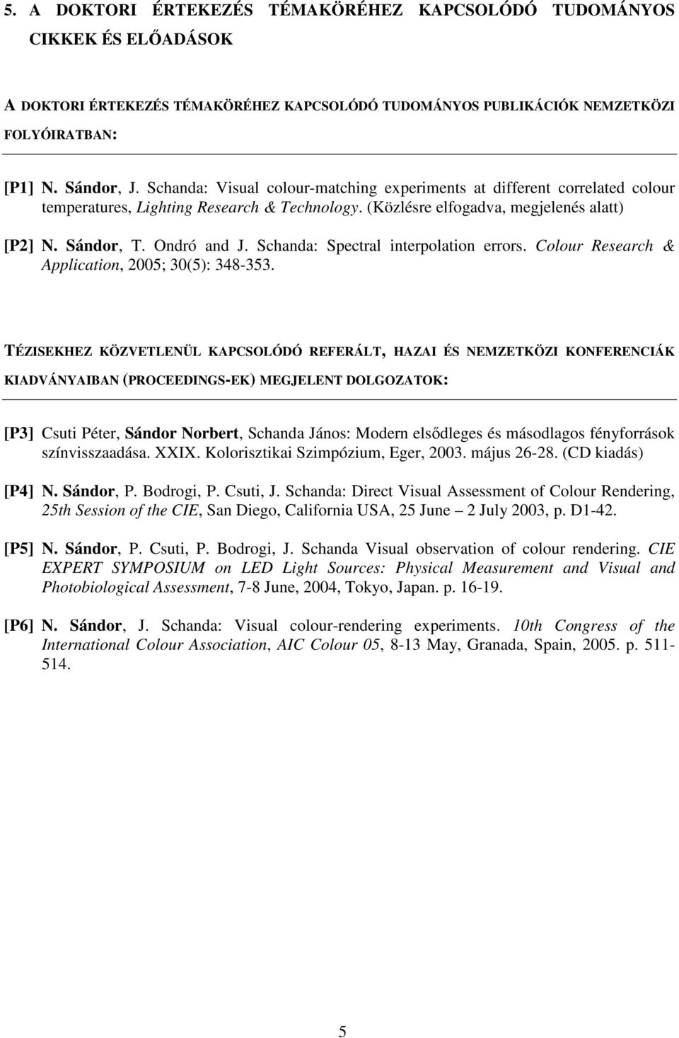 Schanda: Spectral interpolation errors. Colour Research & Application, 2005; 30(5): 348-353.