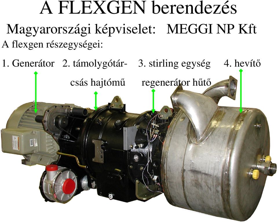 részegységei: 1. Generátor 2.